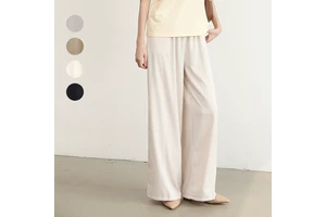 Fashion New Japanese Simple Casual Pants For Women Summer Solid Loose Straight Long Trousers Petite High Waist Streetwear