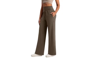 Solid Color's Straight Leg Yoga Pants Activewear Comfortable Wide Leg Pants Wholesale Women's Yoga Pants