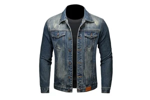 Denim Jacket Men Casual Factory Wholesale High Quality Brand Autumn Slim Fit Fashion Classic Denim Men's Jackets