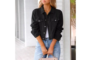 Manufactory Custom Style or Logo ODM Jeans Jacket and Coats for Women Autumn Candy Color Casual Short Denim Jackets