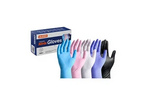 Food Grade Powder-Free Non-Sterile Thick 50 Pcs/Pack Neutral Packaging China Catering Kitchen Disposable Nitrile Gloves