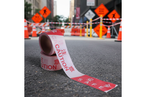 PE Disposable Isolation Belt Warning Line 50mm Width 100m/50m Length Customizable Printed Content Public Protection Class Other