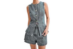 Top Trending Women Denim Set Jackets Factory Direct Sale Best Price Women Denim Set For Sale Made In Pakistan