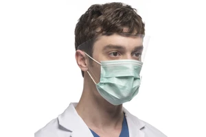 Fashion Disposable 3ply Protective Face Mask with Eye Shield Anti Fog Adult Visor Face Shield Transparent