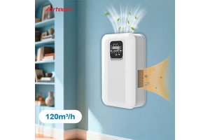 Smart Energy Recovery Positive Pressure Fresh Air Ventilation System With Hepa Filters