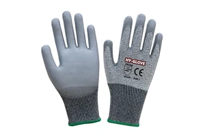 Anticut PU Coated Cut-Resistant Gloves HPPE Level A5 Construction Guantes Anticorte Nivel 5 Anti-cut Glove Cut Resistant Gloves