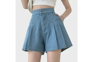 Wholesale Women's Denim Shorts Casual Knee-Length Quick Dry Breathable High Quality