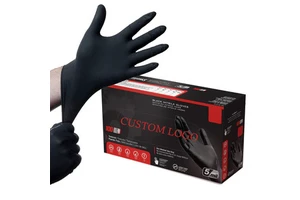 Disposable 3mil 4mil Nitrile Powder Free Blue White Black Pink Beauty Salon Make Up Tattoo Glove Custom Box Nitrile Gloves