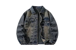 OEM Service Denim Jacket for Men and Stylish Custom Logo Best Design High Quality 100% Cotton Casual Wear Denim Men's Jackets