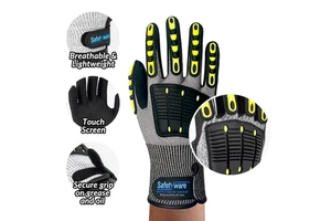 Safety Work Heavy Duty Impact Resistant Gloves with Touch Screen Feature Anti Impact and Anti Cut Glove