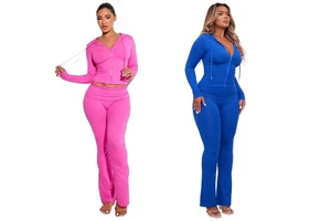 KY SOFT SCULPTED Foldover Yoga Pants FLARE TROUSERS Custom Athletic Wear Women