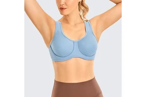 Womens Sports Bra Womens Athletic Bra with Comfortable Stretch Fabric for Exercise Training Yoga and Sports Participation