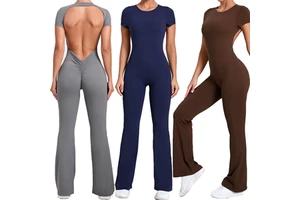 Custom Women's Gym Jumpsuit Casual Yoga Jumpsuit One Piece Sexy Jumpsuits for Women Sportswear High Quality Yoga Bodysuit