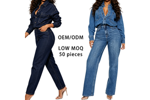 Wide Leg Vintage Overalls Women Loose Fit Cotton Blend Jumpsuit Casual One-Piece Suspender Pants Streetwear