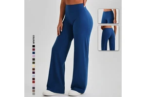 SHINBENE Hi Cloud 32" Wide Leg Yoga Pants Bottoms Straight Leg Leggings For Women