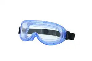 Manufacture Impact-Proof Anti-Scratch Anti-Fog Anti-Splash Safety Goggles PC Frame Face Shield Eye Mask Transparent Blue