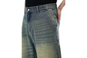 Vintage Washed Denim Shorts for Men Women Casual Summer Beachwear Distressed Frayed Hem Loose Fit Outdoor Comfort Shorts