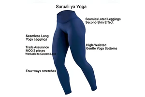 Suruali Ya Yoga Women's Solid High Waist Stretch Second Skin Friendly Breathable Seamless Yoga Leggings Scrunch Ruched Butt