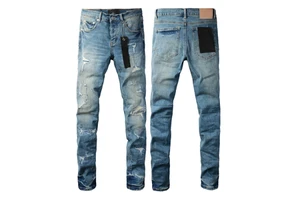 Wholesale Skinny Fashion Jeans New Jeans Bradenimsigner Trend Denim Fimeneming Pants Men LOGO Jeans Hip Hop Autumn