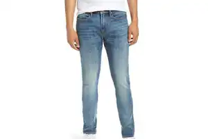 2026 Men's Canvas Denim Jeans Slim Straight Regular Fit Long Trousers Comfortable Eco-Friendly Casual Wear OEM