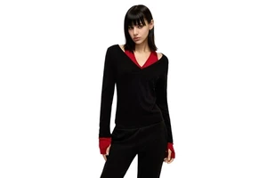 New Printed Knitted Long Sleeve Blouse Yoga Top Women Skin-Friendly Slim Fit Pilates High-End Fitness Shirt Cover-Up Athletic