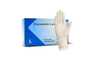 Transparent Nitrile Latex Gloves Fingertip Textured Non Slip Safety Work Protection Gloves Disposable Medical Exam Gloves