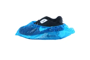 Disposable PE Shoe Covers Waterproof Plastic Polyethylene Overshoes Dustproof Anti-slip For Home Cleanroom Food Factory