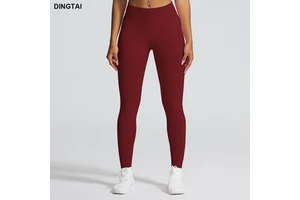 Custom Logo Breathable Scrunch Butt Yoga Leggings High Waist V-Shape Fitness Sports Pants XL Four-Way Stretch Spandex Printed