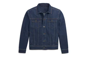 Men's Classic Fit Denim Jacket Custom Color New Style Casual Everyday Wear Outerwear Stand Front Winter Wear Reversible 100%