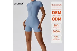 Custom Plus Size Slim-Fit Quick-Dry Breathable Lightweight Sports Bodysuit & Jumpsuit for Fitness Running One-Piece Yoga Design