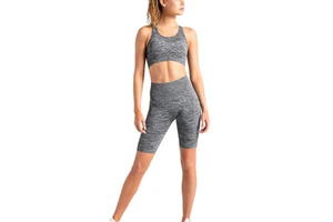 Tight Breathable Solid Yoga Shorts Women's High Waist Tummy Control Spandex/Nylon Pockets Hip-lifting Quick-drying
