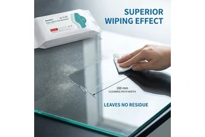 High Absorbency Industrial Grade Pre-Wet Lint Free Cleanroom Wiper Disposable 70%IPA+30%DIW Electrostatic Dissipative for PCB
