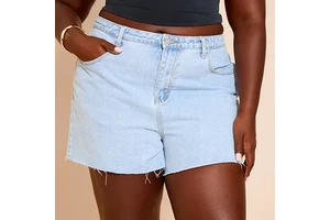 Wholesale Women's Ripped Distressed Denim Shorts Vintage Y2K Sexy Streetwear Summer Casual Comfort Wear with Print Design