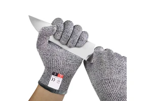 SONICE Cut Resistant Gloves Level 5 CE EN388/ANSI Certified HPPE Material Anti-Cut Tear Resistance 4 Anti-Slip Wear-Resistant