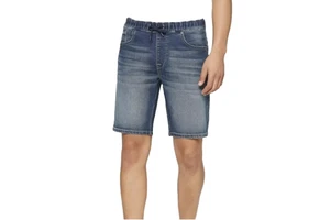 Men Classic Washed Denim Shorts Mid Waist Stonewashed Cotton Casual Summer Wear With Pockets Breathable Design Denim Shorts