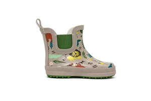 Custom Pattern Available Kids Slip On Rubber Rain Boots Waterproof Toddler Ankle Wellies Park Gardening Walking Rain Shoes