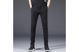 High Quality Plus Size Pants Fashion Slim Fit Stretch Trousers Cotton Solid Color Casual Men's Jeans Customized Woven Denim