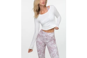 Multiple Wholesale Yoga Shirts Long Sleeved Sports Mesh Splicing Moisture Wicking Workout Running Tops Breathable Crop Tops