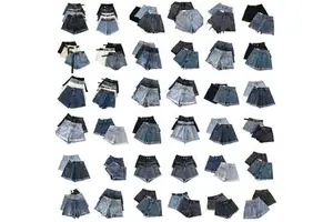 Wholesale of Various Women's Denim Shorts in Large Quantities Fashionable Classic High Style Simple and Sexy Summer Denim Shorts