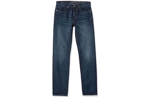 Vintage Casual Straight Leg Men's Denim Jeans Customized Design Mid Waist Washed Slim Fit Breathable Eco-Friendly Zipper Fly