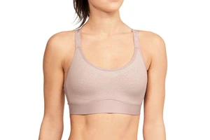 Women's Breathable Sports Bra with Front Logo and High Support for Yoga Running & Workout Training