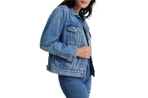 Women's Jeans Denim Jacket Autumn Winter High Quality Customizable Front Logo Windproof Breathable Cotton Casual Streetwear