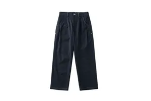 Men's Winter Denim Trousers Straight Leg Relaxed Fit Soft Washed Blue Jeans Business Casual Denim Pants