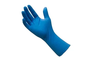 Long Cuff Blue Disposable Surgeons Glovees Non Latex Powder Free Nitrile Surgical Glovee 1 Pair Pouch