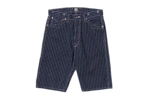 Xufei Personalized Custom Oversized Striped Pinstripe Summer Vintage Bermuda Baggy Jorts Jeans Trousers Men's Denim Shorts