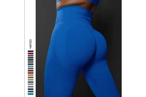 High Quality Women Sports Seamless Leggins Fitness Scrunch Butt Lifting Tummy Control Peach Hip Quick Drying Yoga Pants
