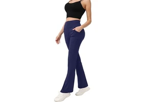 Yoga Pants Women's High Waist Flare Pants with Pockets Seamless Breathable Plus Size Quick Dry Custom Logo Yoga Pants for Women