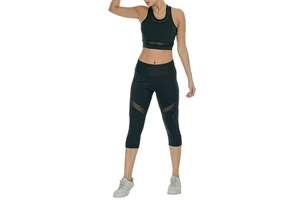 Breathable Lightweight Female Fitness Yoga Suit 2-Piece Set Plus Size Seamless Sports Pants and Top New Design