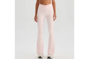 High-Waisted Hip-Lifting Flared Yoga Pants for Running & Fitness Slimming Tight Breathable Sports Pants