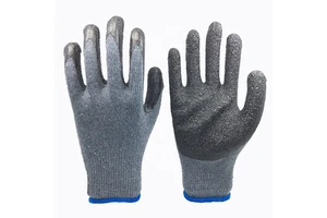 Polyester Liner Double DIP Latex Foam Coated Working/Safety Gloves